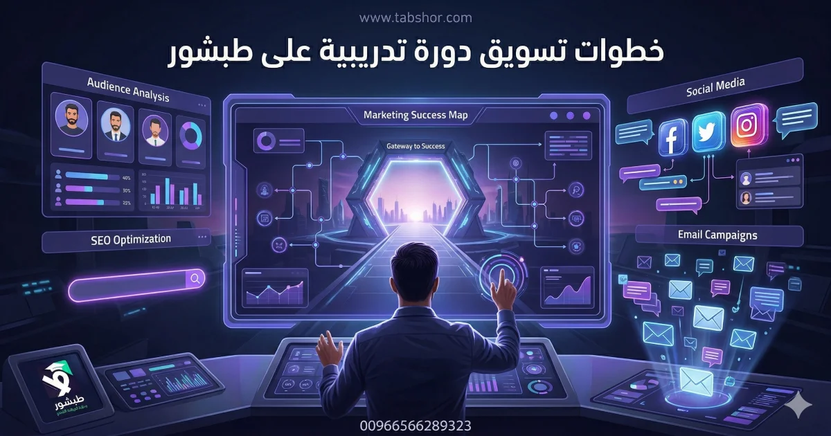 كيف تزيد مبيعاتك؟ خطوات تسويق دورة تدريبية على طبشور 2026