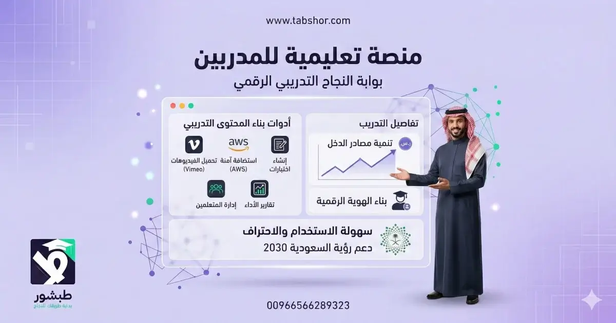 افضل منصة تعليمية للمدربين بالسعودية: ابنِ دورتك بـ 3 نقرات