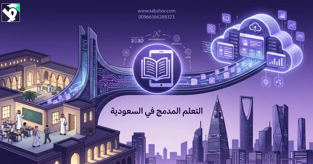 دليلك الشامل لتطبيق التعلم المدمج في السعودية | منصة طبشور